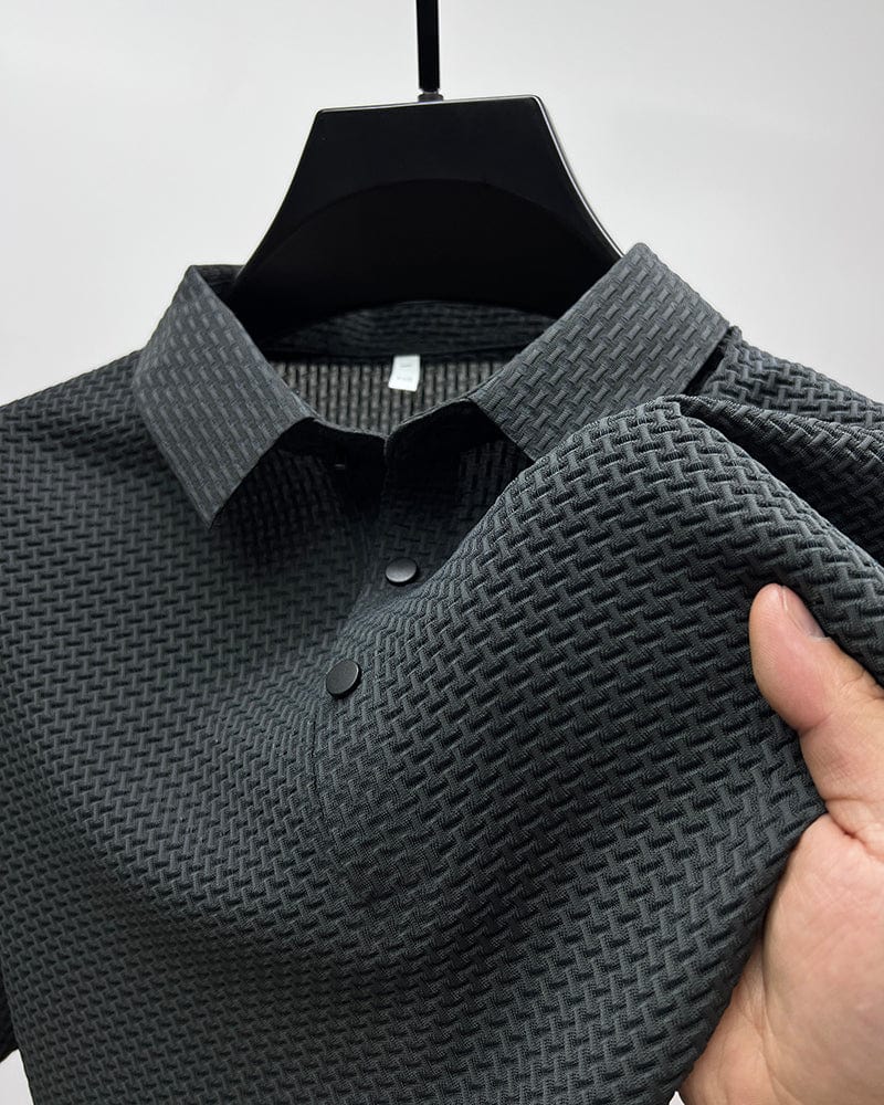 Herren Strukturiert Polo-shirt | Lässig