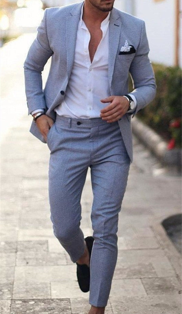 Herren Zweiteilig Schlanke Passform Anzug | Jacke und Hose