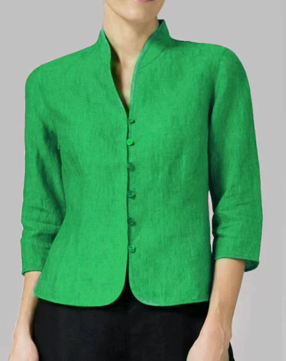 Damen Stehkragen Übergangsjacke | 3/4-Ärmel