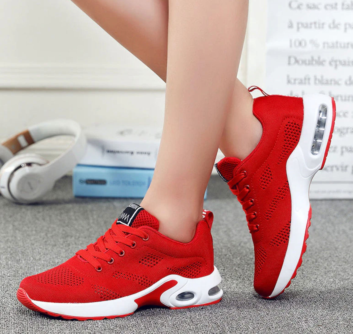 Damen Gehen Sneaker | Schnürverschluss