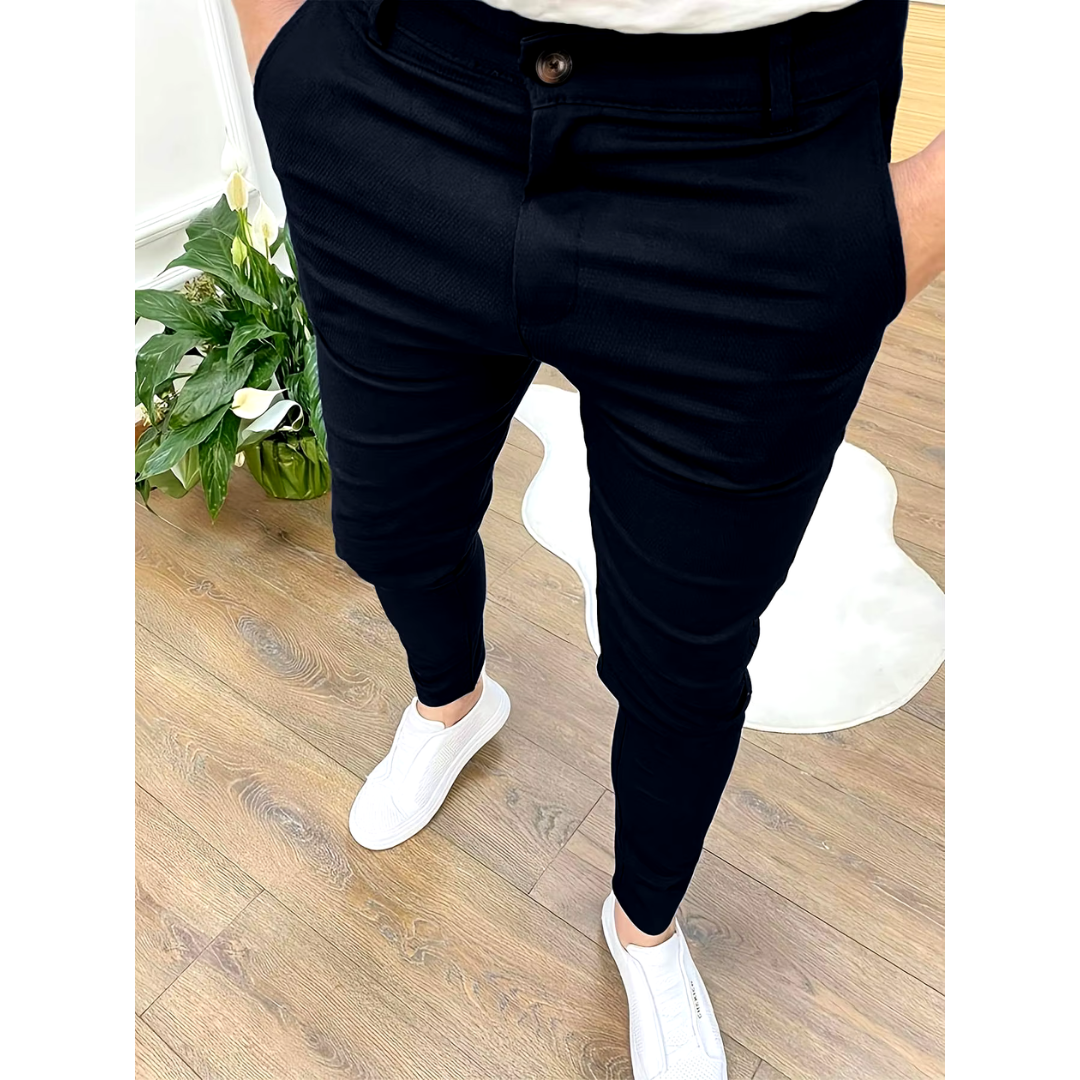 Herren Lässige Chino-Hose | Schmale Passform