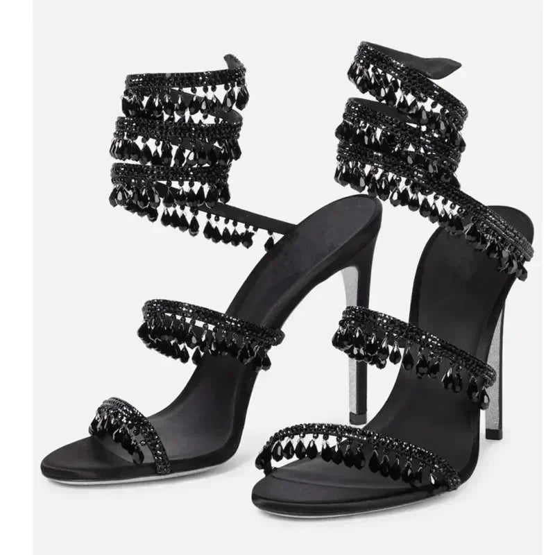 Damen Stiletto Sandalen | mit Hohen Absätzen