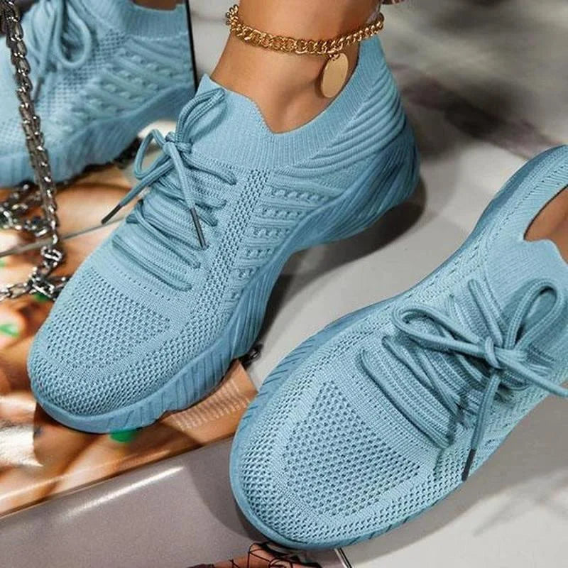 Damen Schnürung Plateau Sneaker | Sportlich