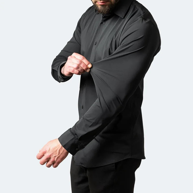 Herren Formelles Hemd mit Knopfleiste | Langarm