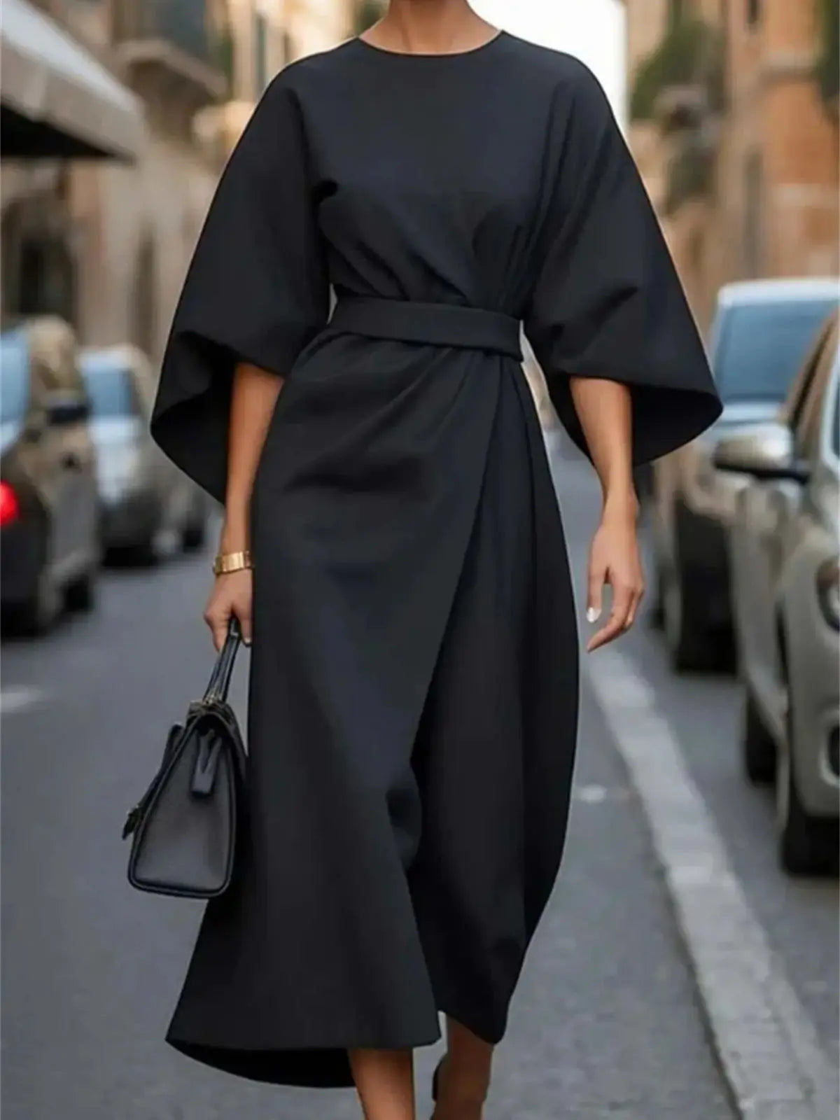 Damen Formell Midikleid | mit Laternenärmel