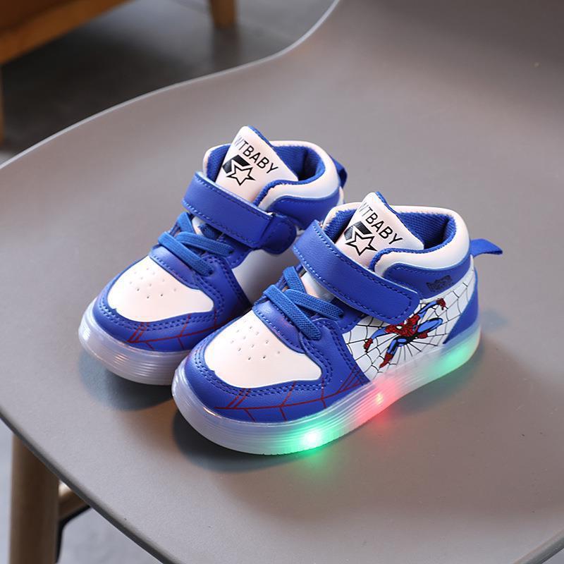 Kinder LED-Leuchtsohle Schuhe | mit Klettverschluss