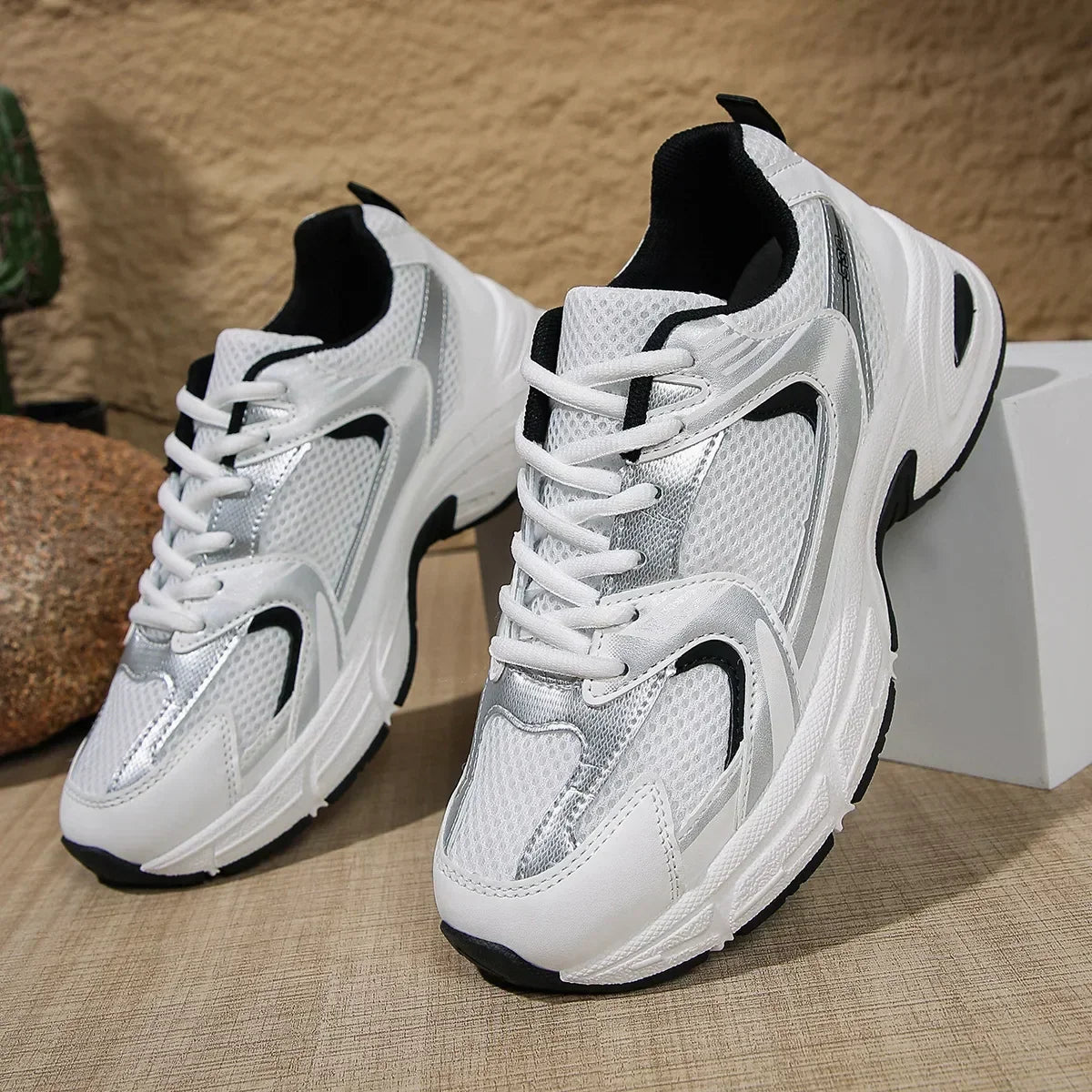 Damen Chunky-Sneaker | Schnürverschluss