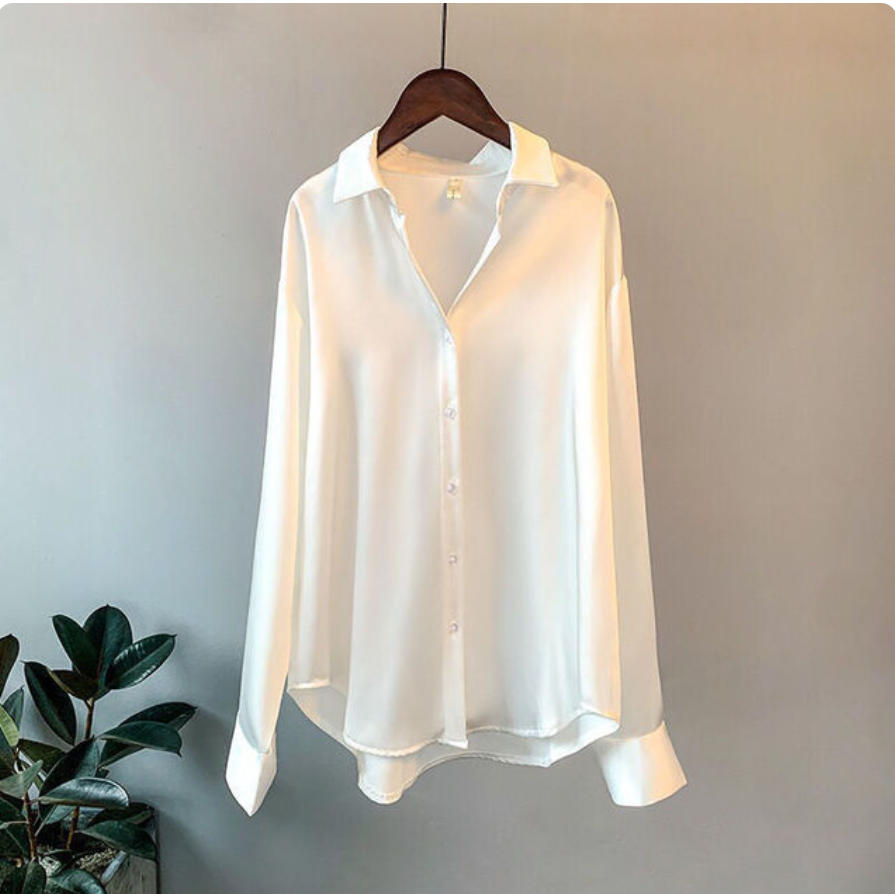 Damen Übergroß Lässige Bluse | Langärmelig