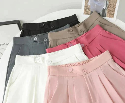 Damen Elegant High-Waist Hose | Lang