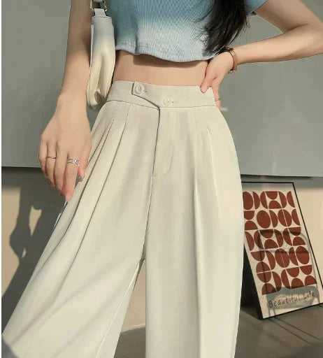 Damen Elegant High-Waist Hose | Lang