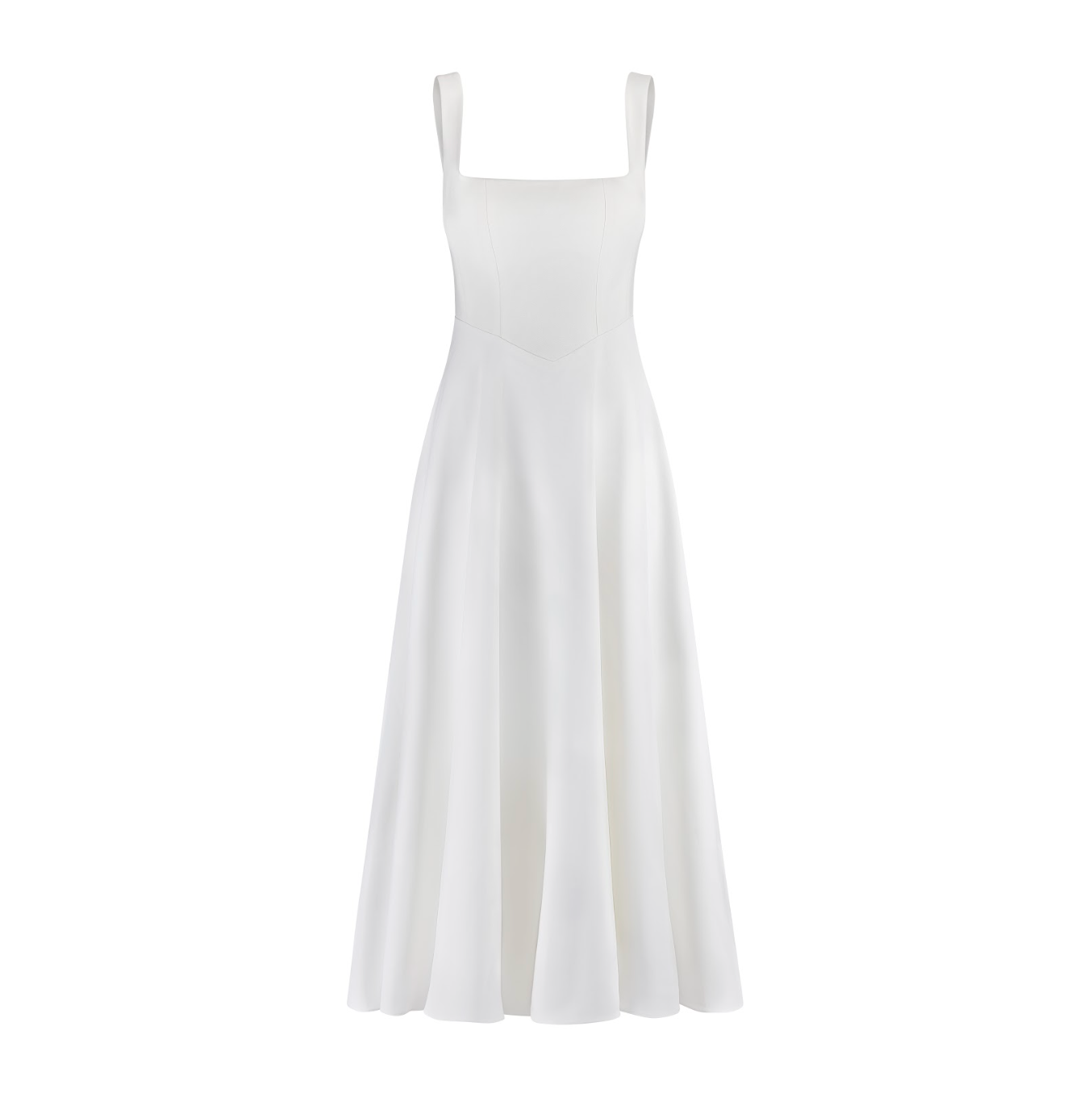 Damen A-Linien Quadratischer Hals Abendkleid | Maxi