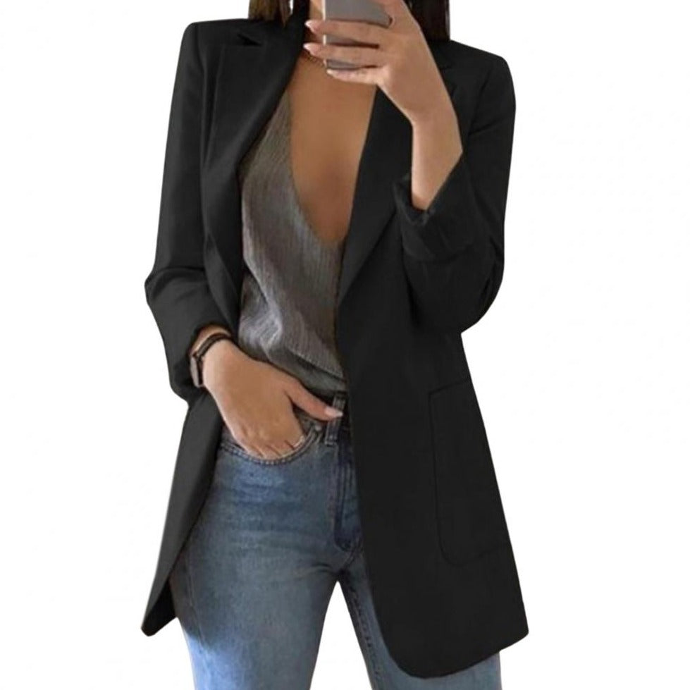 Damen Lang Blazer Jacke | Arbeit
