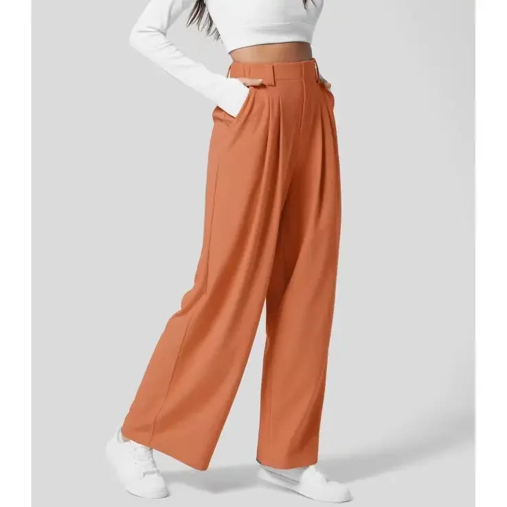 Damen Weit Bein Sommerhose | Hoch Tailliert