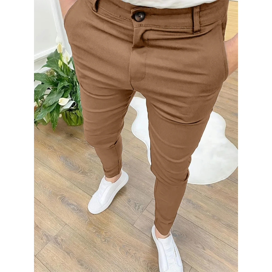 Herren Lässige Chino-Hose | Schmale Passform