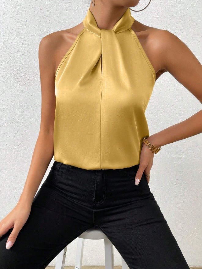 Damen Party Neckholder-Top | Ärmellos