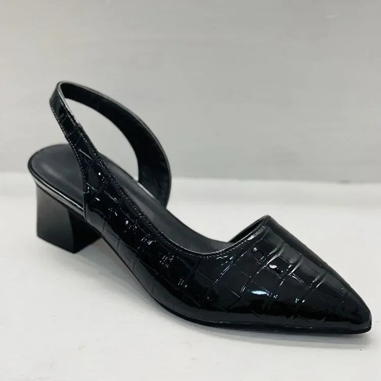 Damen Blockabsatz Pumps | Spitz Zulaufend