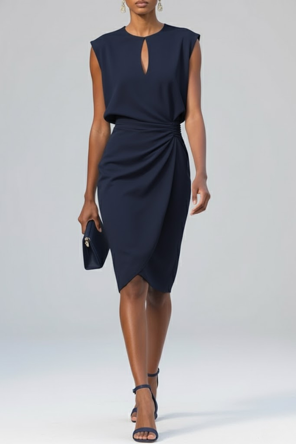 Damen Cocktail Etuikleid | Midi