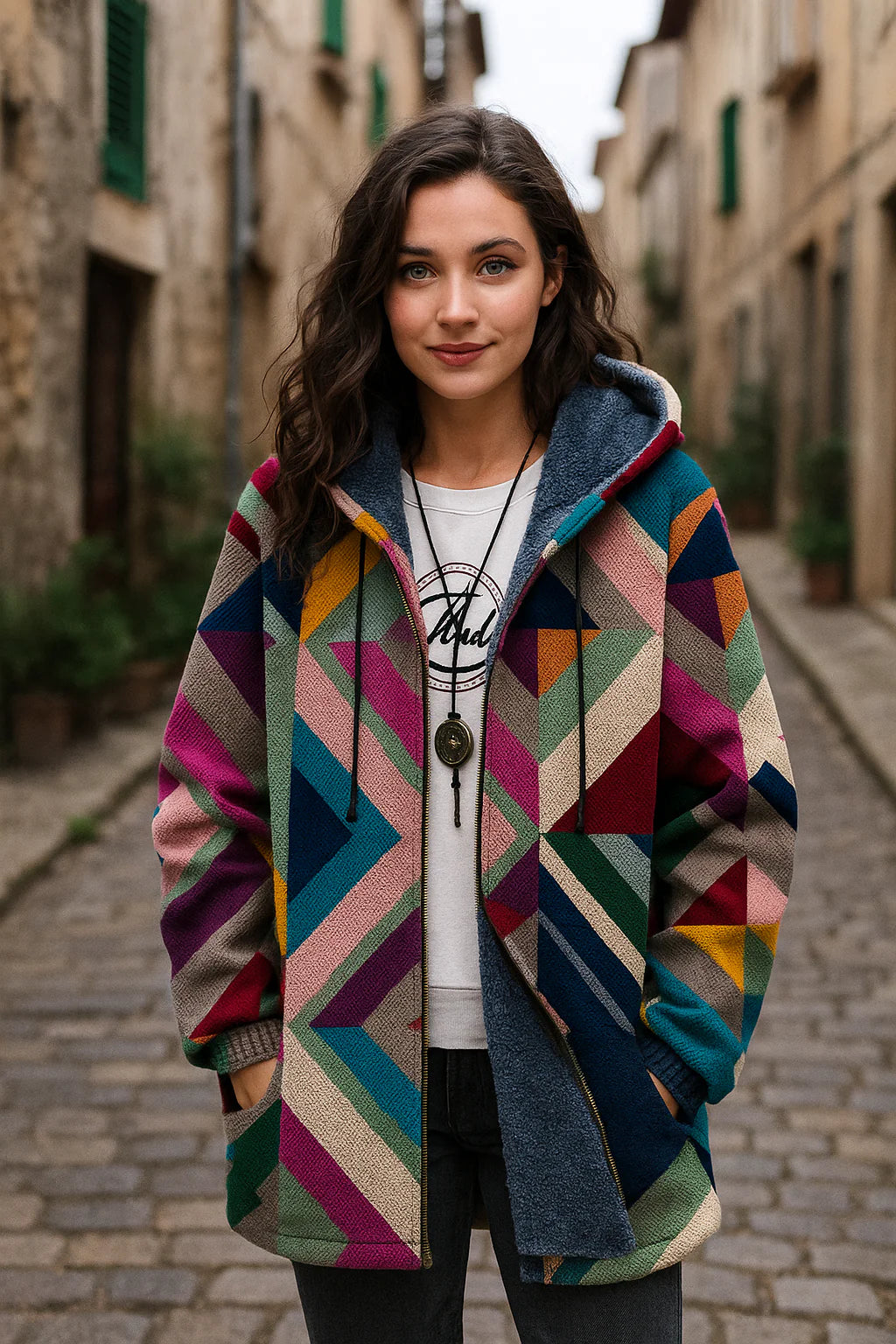 Damen Kapuzen Mantel | Lang