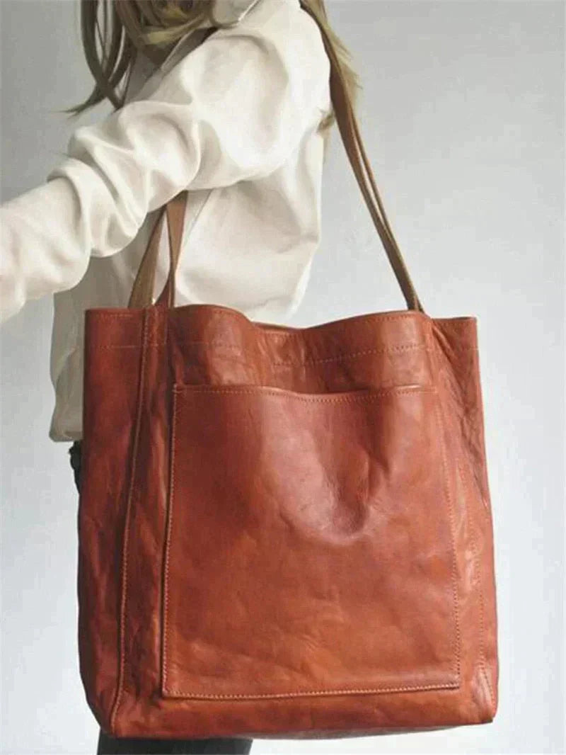 Damen Shopper Schultertasche | mit Außentasche