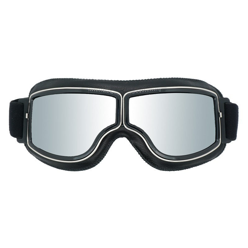Herren Vintage Motorradbrille | Polarisiert