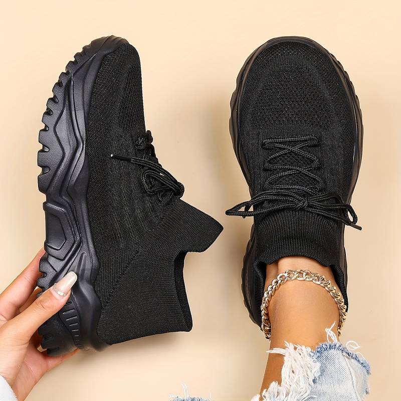 Damen Sommer Atmungsaktive Sneaker | Plateau