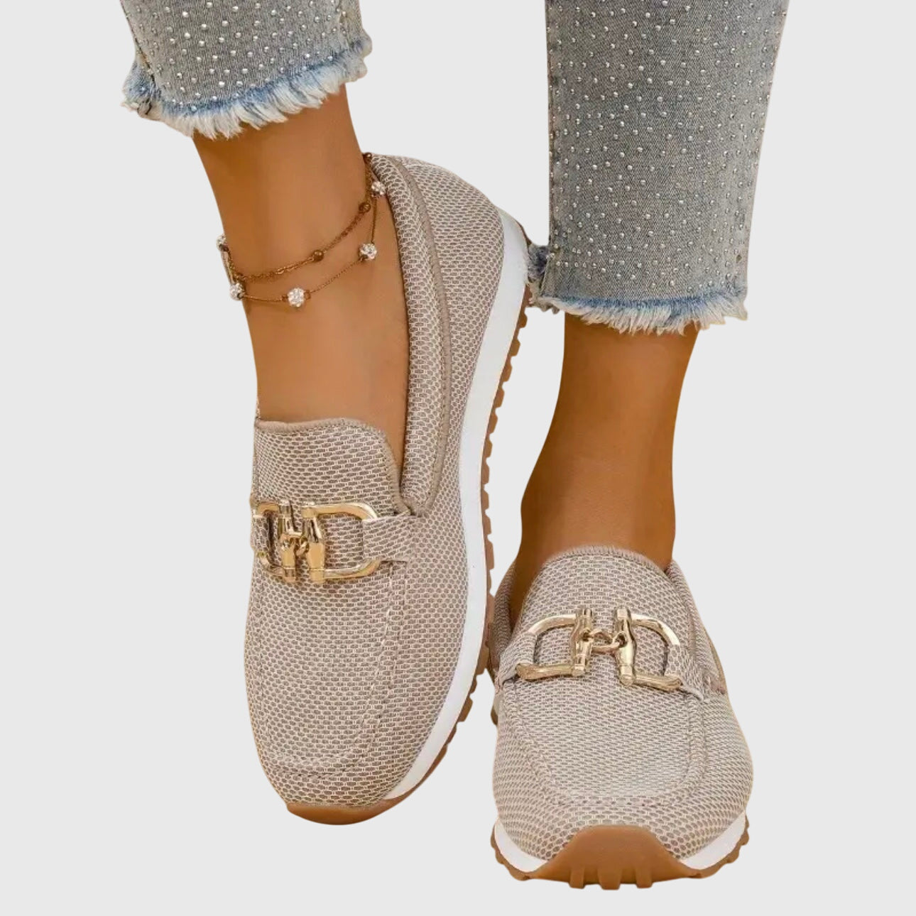 Damen Flache Reinschlüpfen Loafers | Gehen
