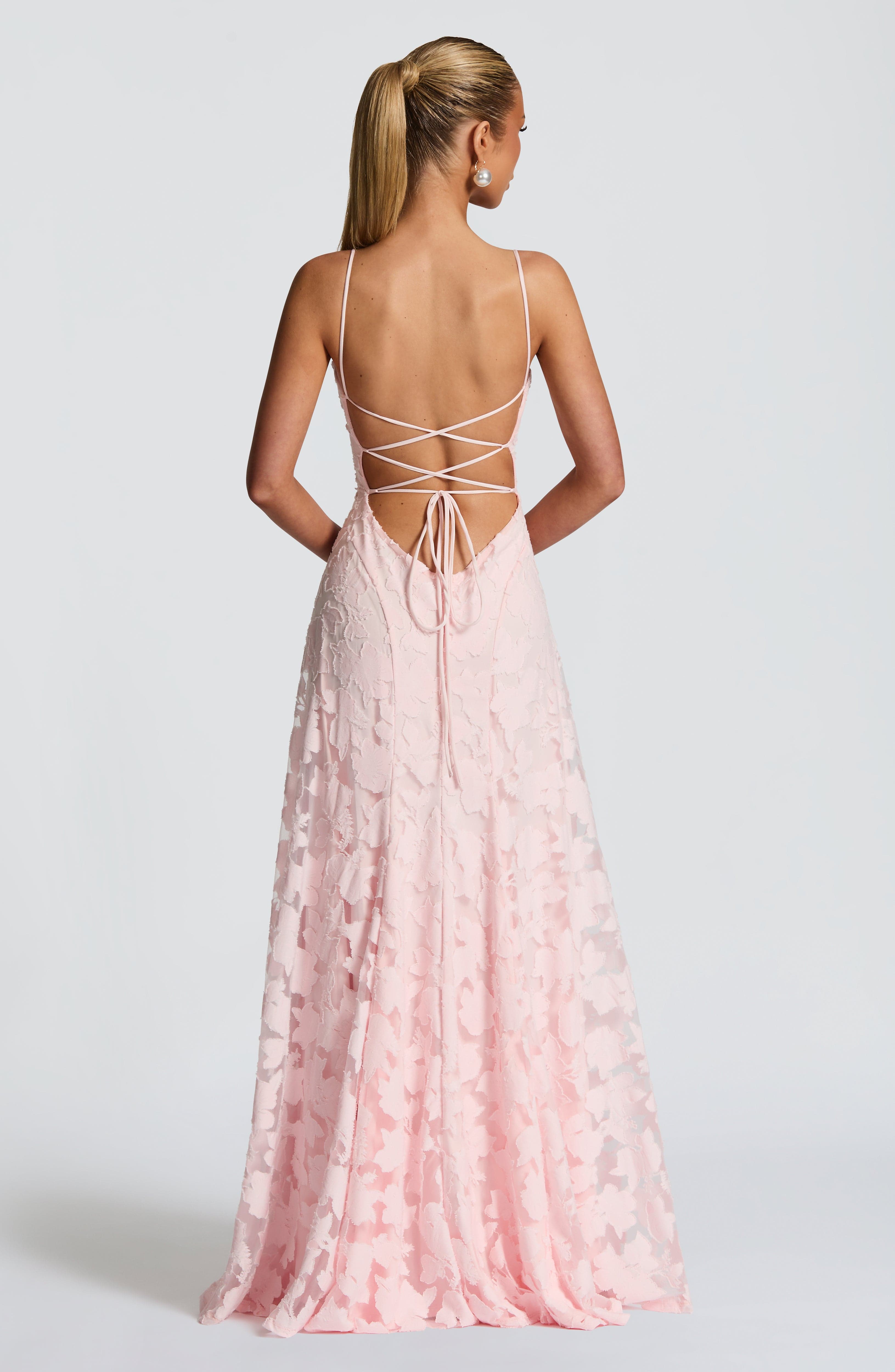 Damen Spaghettiträger Hochzeitsgast Kleid | Maxi