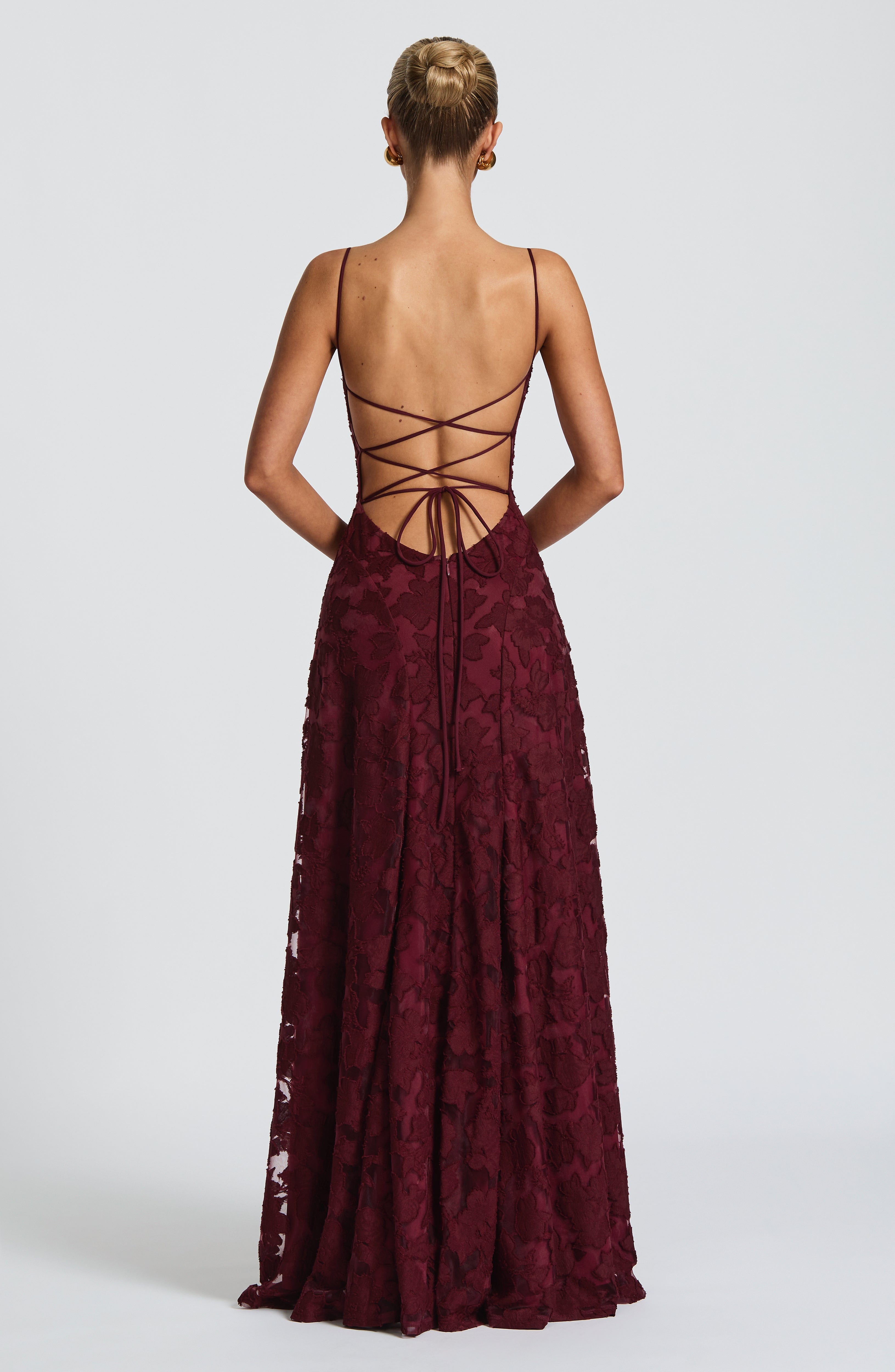 Damen Spaghettiträger Hochzeitsgast Kleid | Maxi