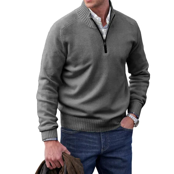 Herren Elegant Pullover | Reißverschluss
