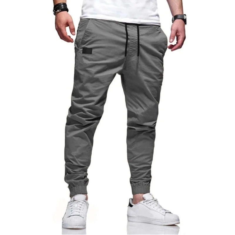Herren Lässige Cargo-Jogginghose | mit Kordelzug