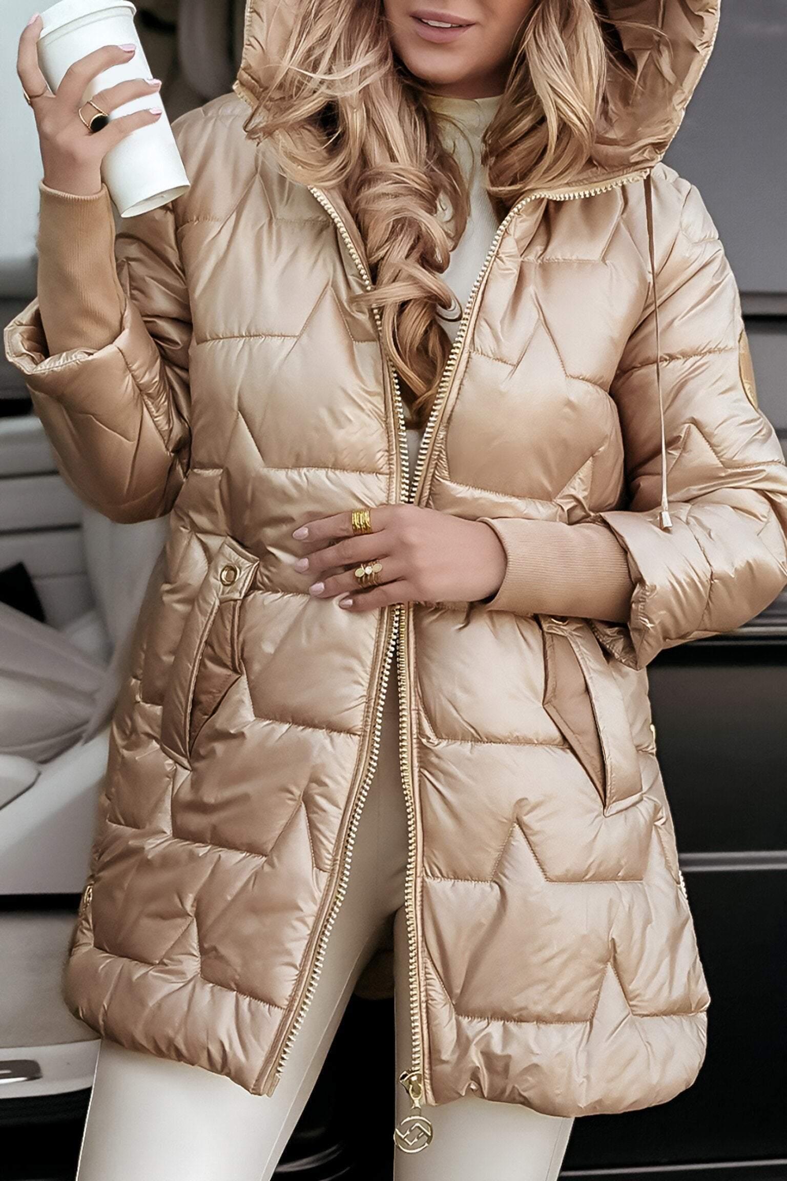 Damen Lange Winterjacke | Warm