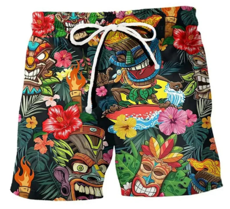 Herren Bedruckte Surf-Boardshorts | Sommer