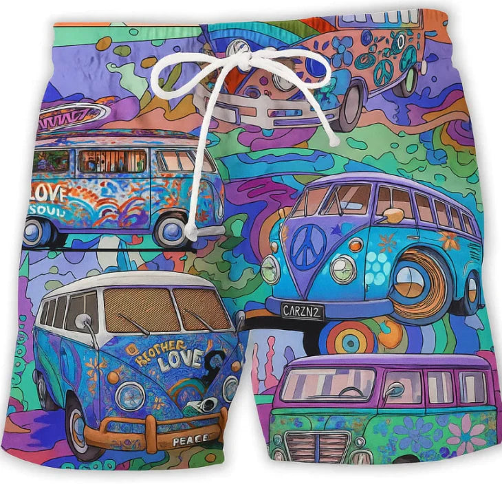 Herren Bedruckte Surf-Boardshorts | Sommer