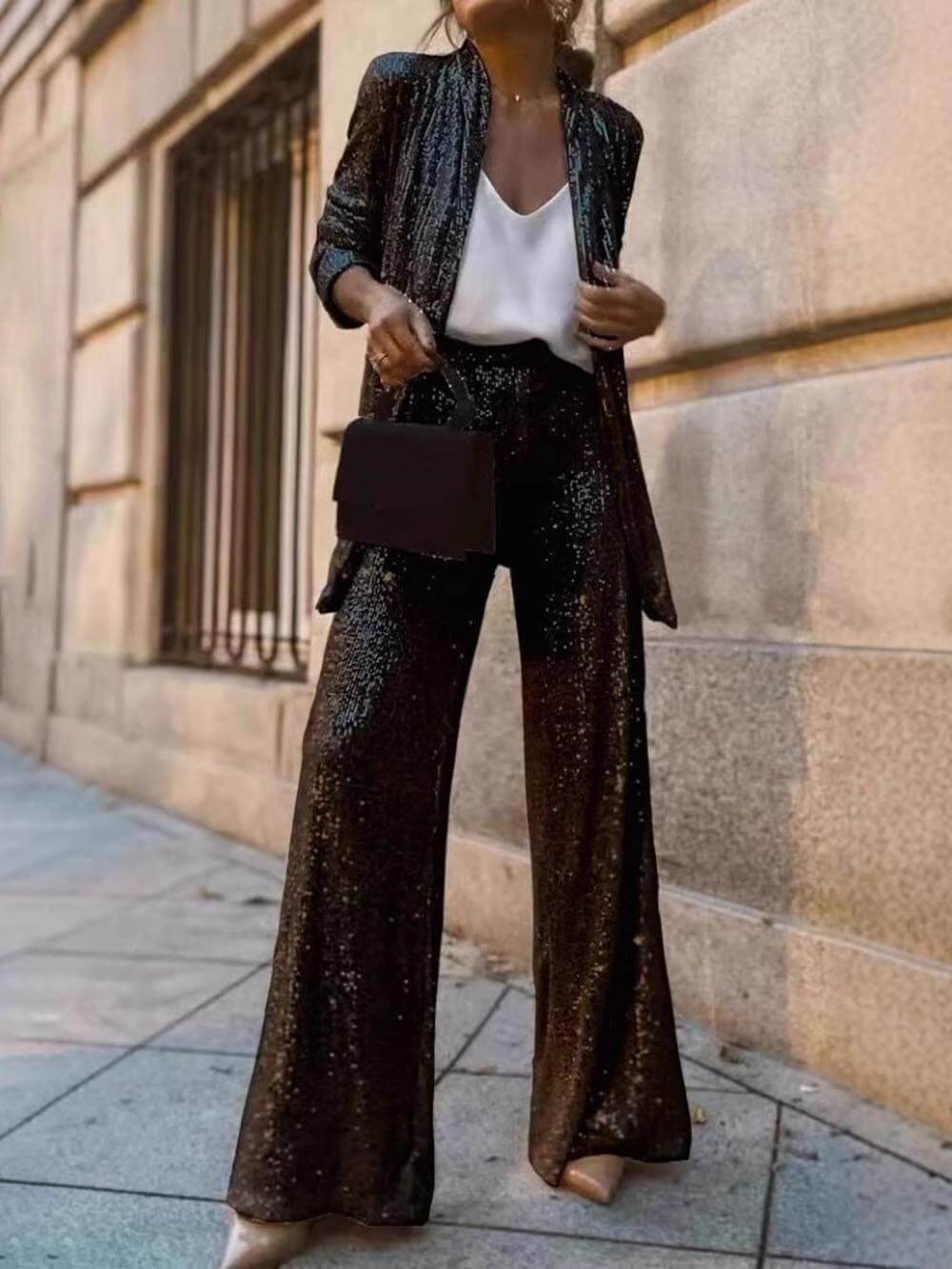 Damen Zweiteiler Hosenanzug | Festliches Outfit