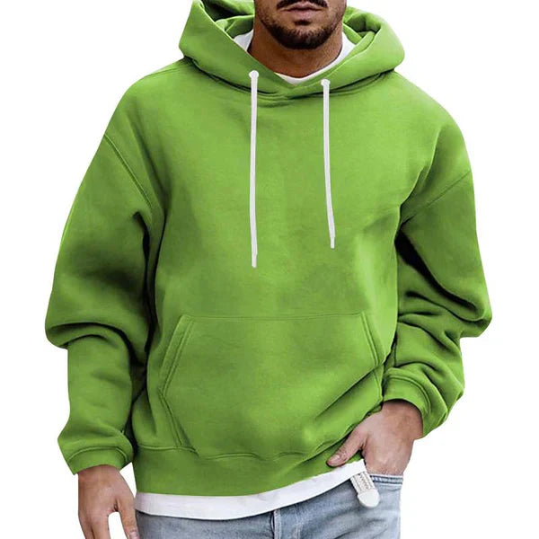 Herren Bequem Hoodie | Lang