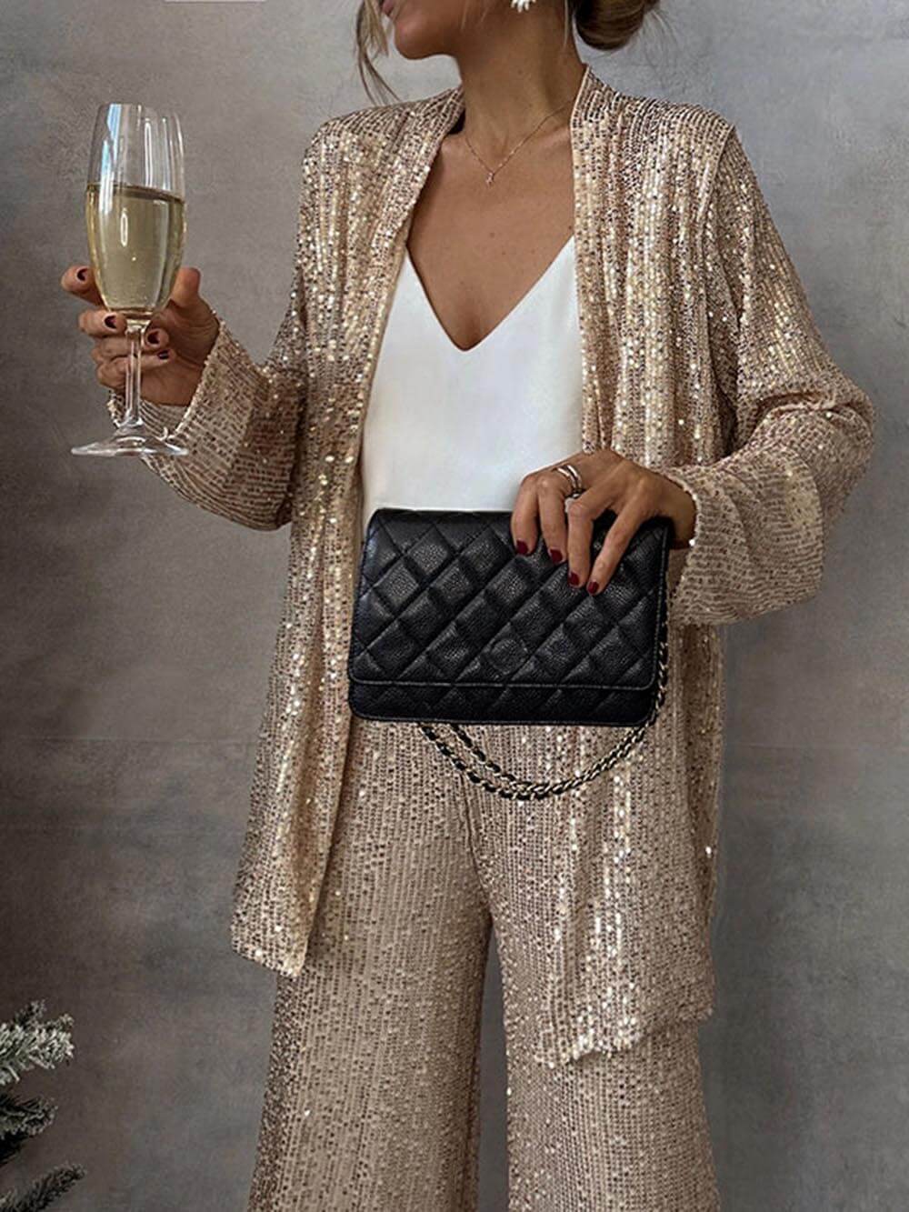 Damen Zweiteiler Hosenanzug | Festliches Outfit