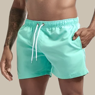 Herren Sommer Badeshorts | mit Kordelzug und Seitentaschen