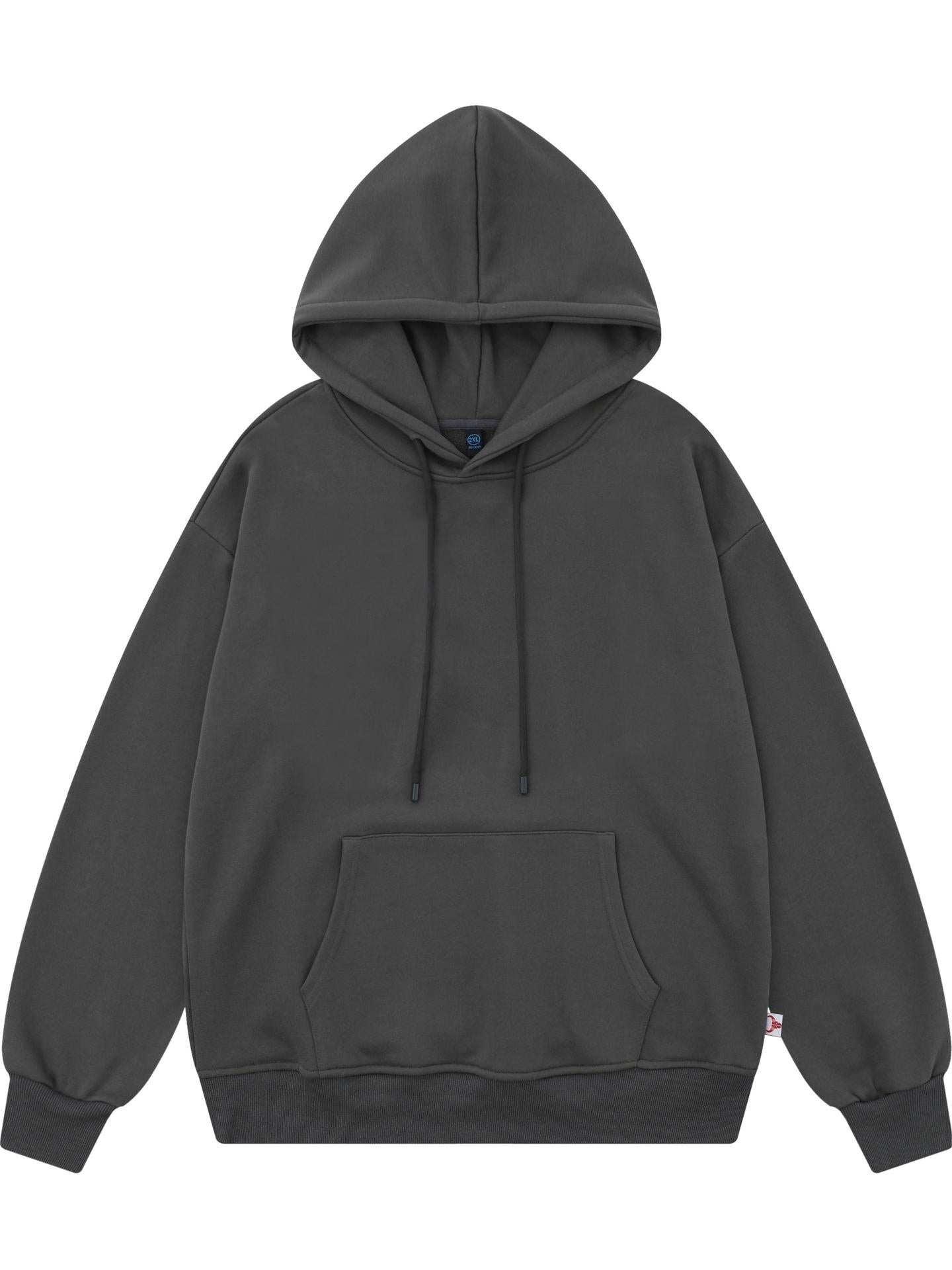 Basic Einfarbiger Oversize Hoodie Kapuzenpullover Unisex