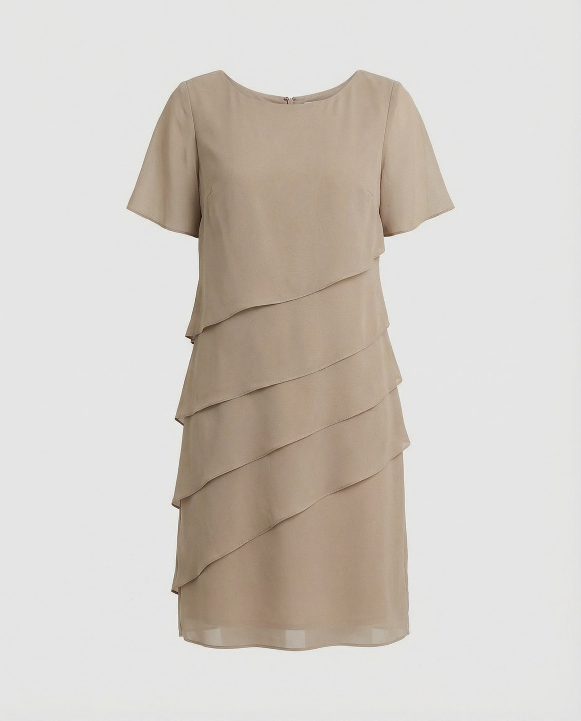 Damen Lagenlook Abendkleid | Midi