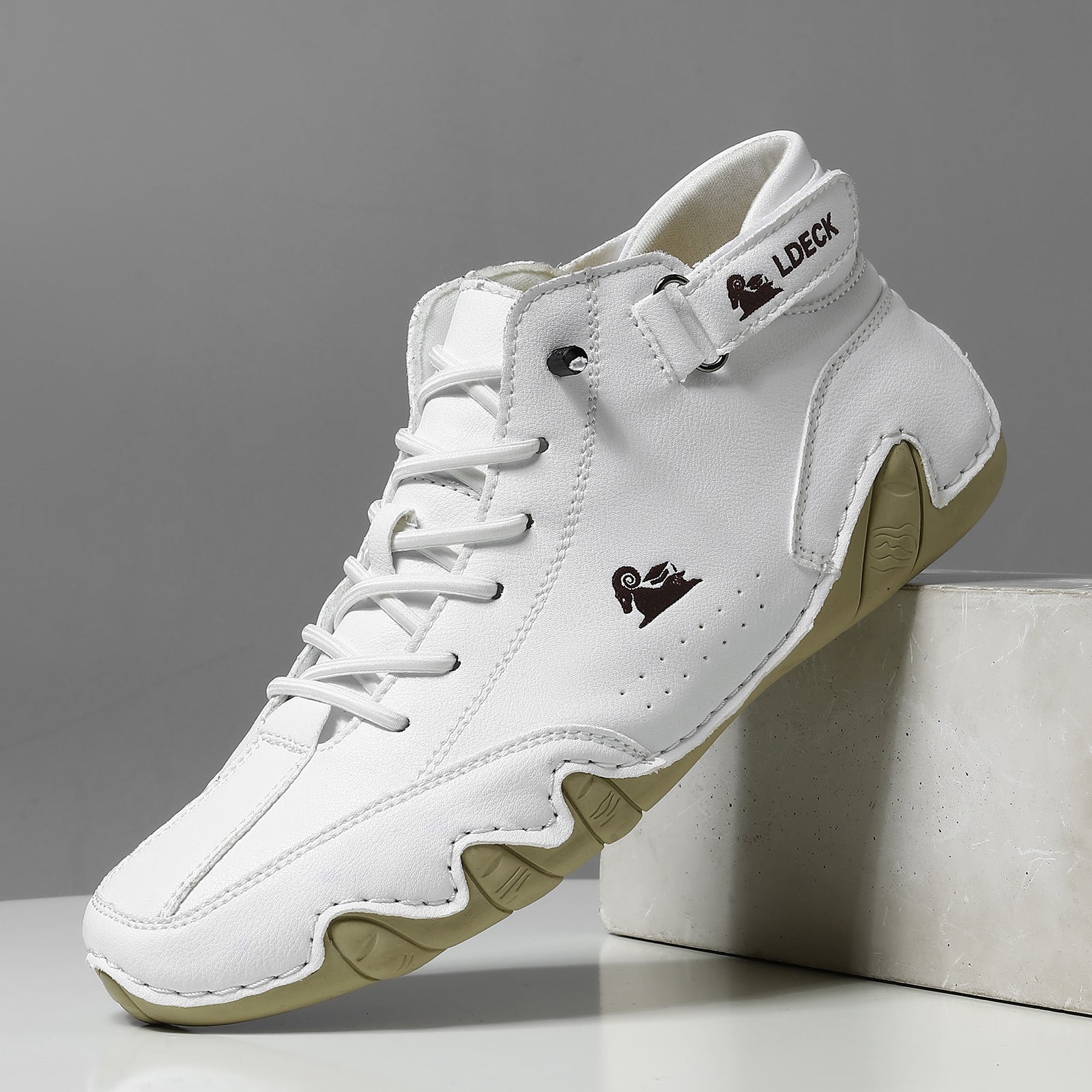 Herren High-Top Barfußschuhe | Schnür- und Klettverschluss