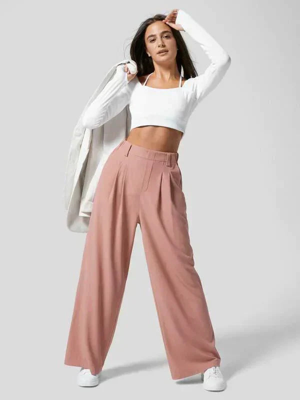 Damen Weit Bein Sommerhose | Hoch Tailliert