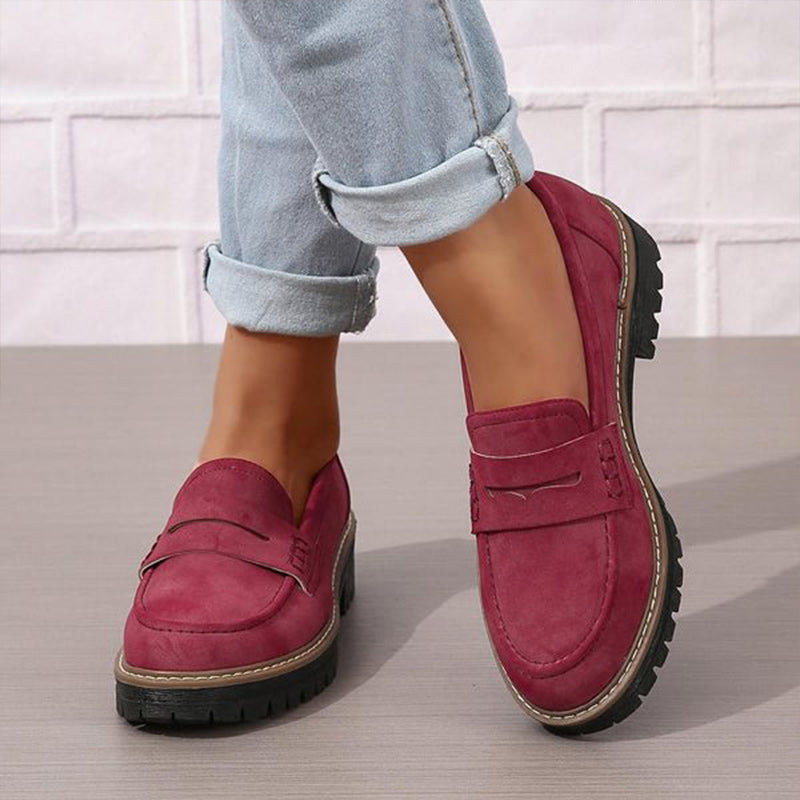 Damen Plateau Loafer | Reinschlüpfen