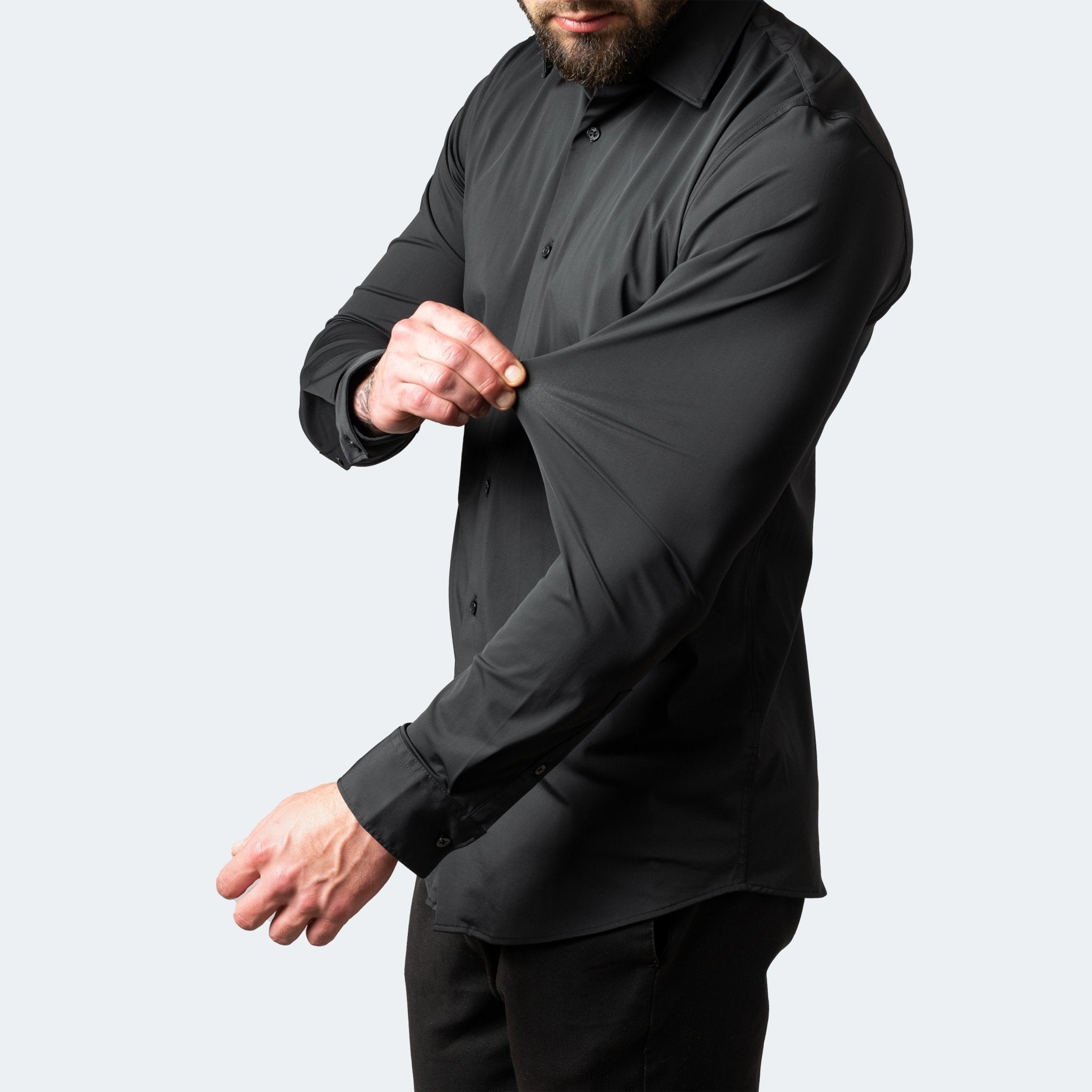 Herren Formelles Langarm Hemd | Schmale Passform