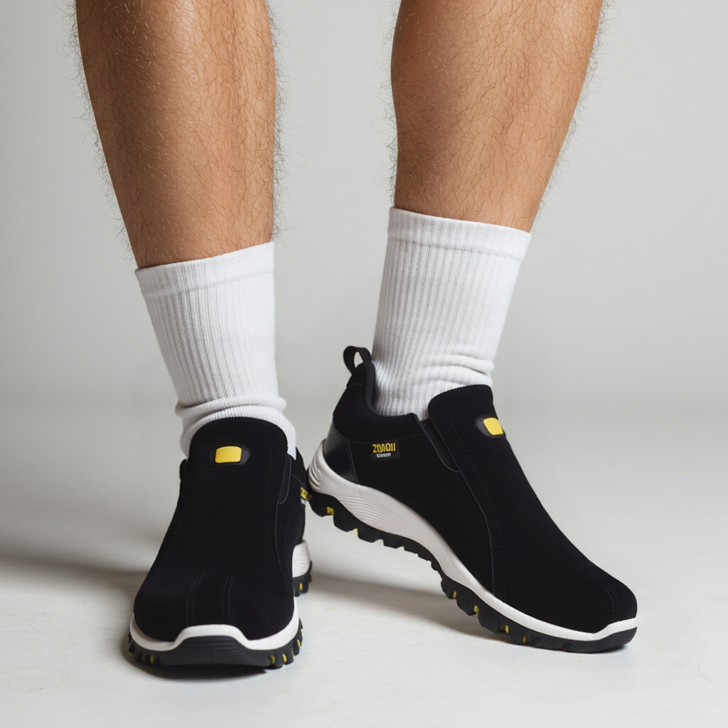 Herren Reinschlüpfen Wanderschuhe | Runde Zehenpartie