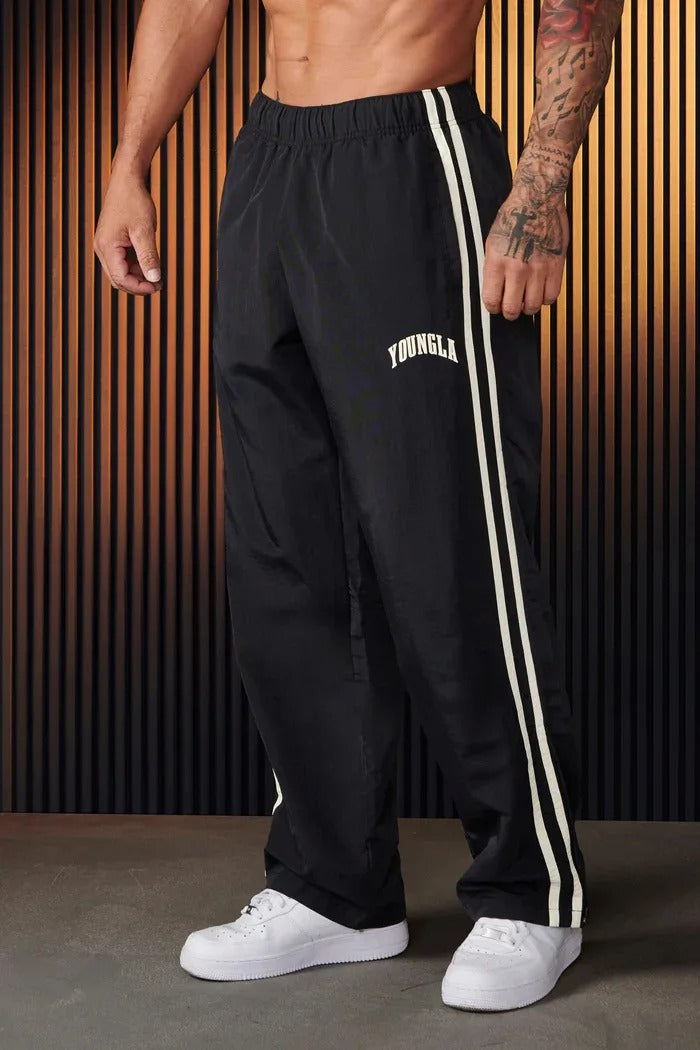 Herren Retro Baggy Gestreift Jogginghose | Lockere Passform