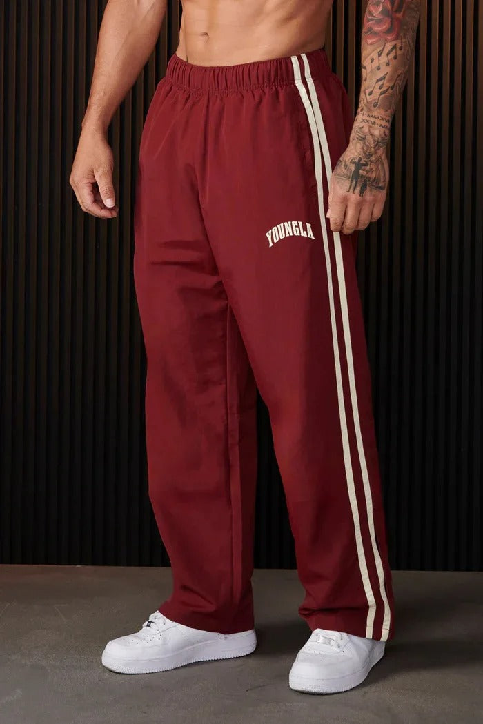 Herren Retro Baggy Gestreift Jogginghose | Lockere Passform