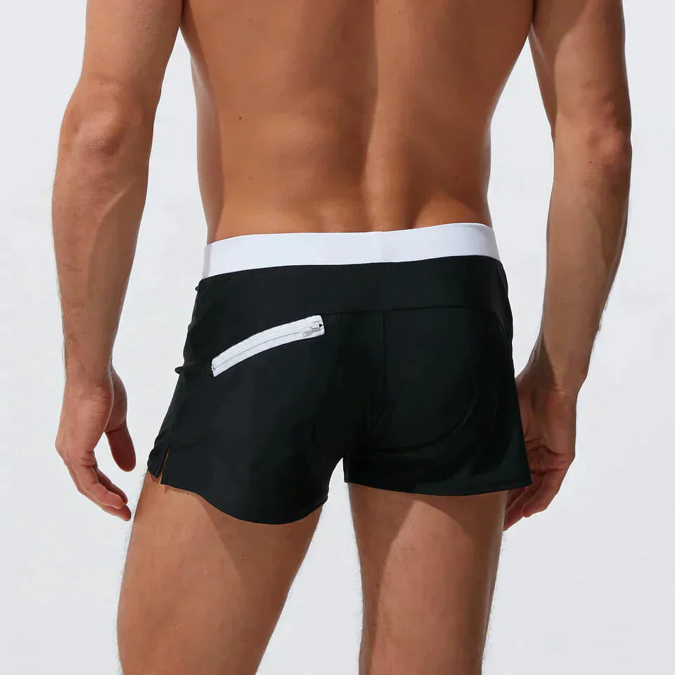 Herren Badeshorts mit Kordelzug | Kurz