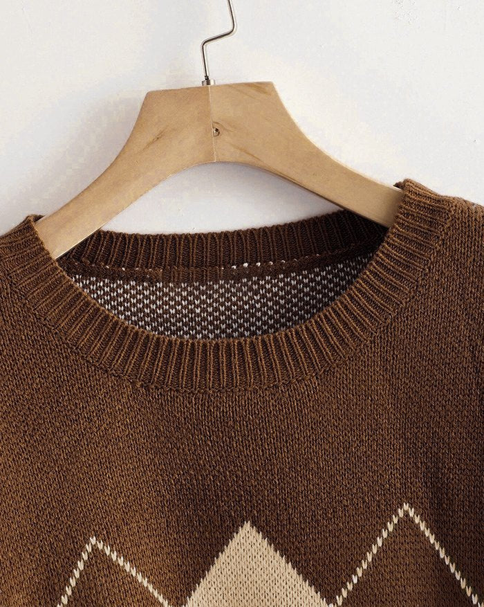 Vintage Argyle Pullover