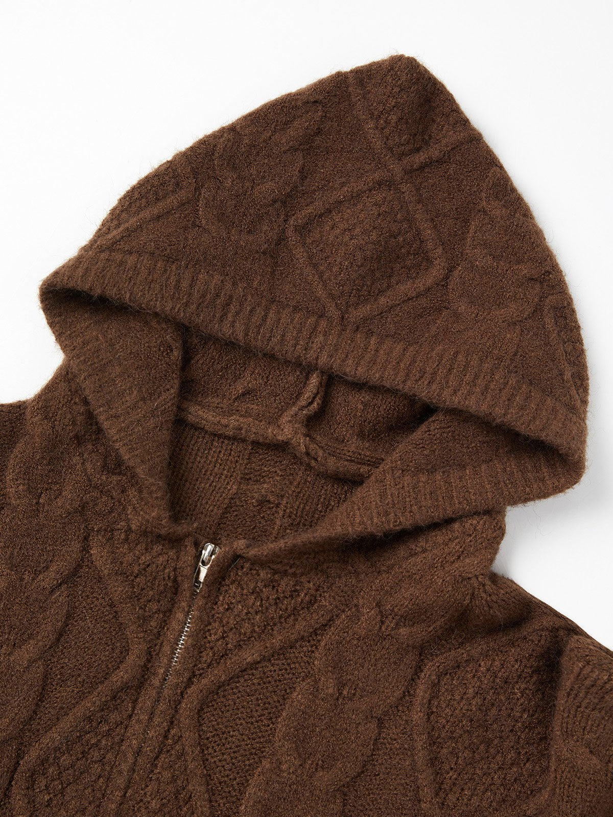 Oversize Strickjacke mit Kapuze